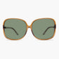 Oversized Square Sunglass with Polarized Lens - Jackie