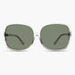 Oversized Square Sunglass with Polarized Lens - Jackie