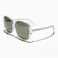 Oversized Square Sunglass with Polarized Lens - Jackie