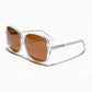 Oversized Square Sunglass with Polarized Lens - Jackie