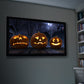 HoliScapes® USB Projector Kit - Jack-O’-Lantern Jamboree 2 + Projector + 48" x 72" Projection Screen
