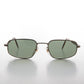 Rectangular Glass Lens Vintage Sunglass - Justin