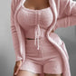 Plush Velvet Pajamas Set