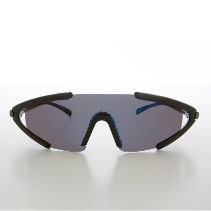 Futuristic Shield Wrap Around Sunglasses - Kimye