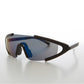 Futuristic Shield Wrap Around Sunglasses - Kimye