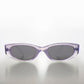 Edgy Rectangular Iridescent Vintage Sunglass - Kaile