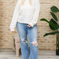 Keep Me Here Knit Sweater in Cream