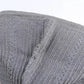 Womens Zipped Front Gray Colorblock Hollow-out Knit Hoodie