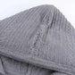 Womens Zipped Front Gray Colorblock Hollow-out Knit Hoodie