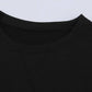 Black White Patchwork Dropped Shoulder Sleeve Sweatshirt