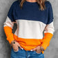 Colorblock Orange Sweatshirt