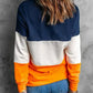 Colorblock Orange Sweatshirt