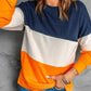 Colorblock Orange Sweatshirt