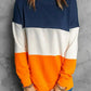Colorblock Orange Sweatshirt