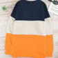 Colorblock Orange Sweatshirt