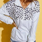 Leopard Striped Sweatshirt