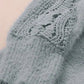 Gray Lace Splicing Sweater