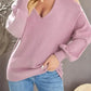 Cute Pink Cold Shoulder Sweater