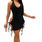 Backless Halter Strap Dress for Women