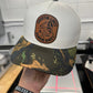 Lines and Dimes Camo Leather Patch Snapback