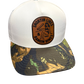 Lines and Dimes Camo Leather Patch Snapback