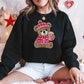 Love Coffee Teddy Valentine Sweatshirt – Furry Look 3D Print Sweater