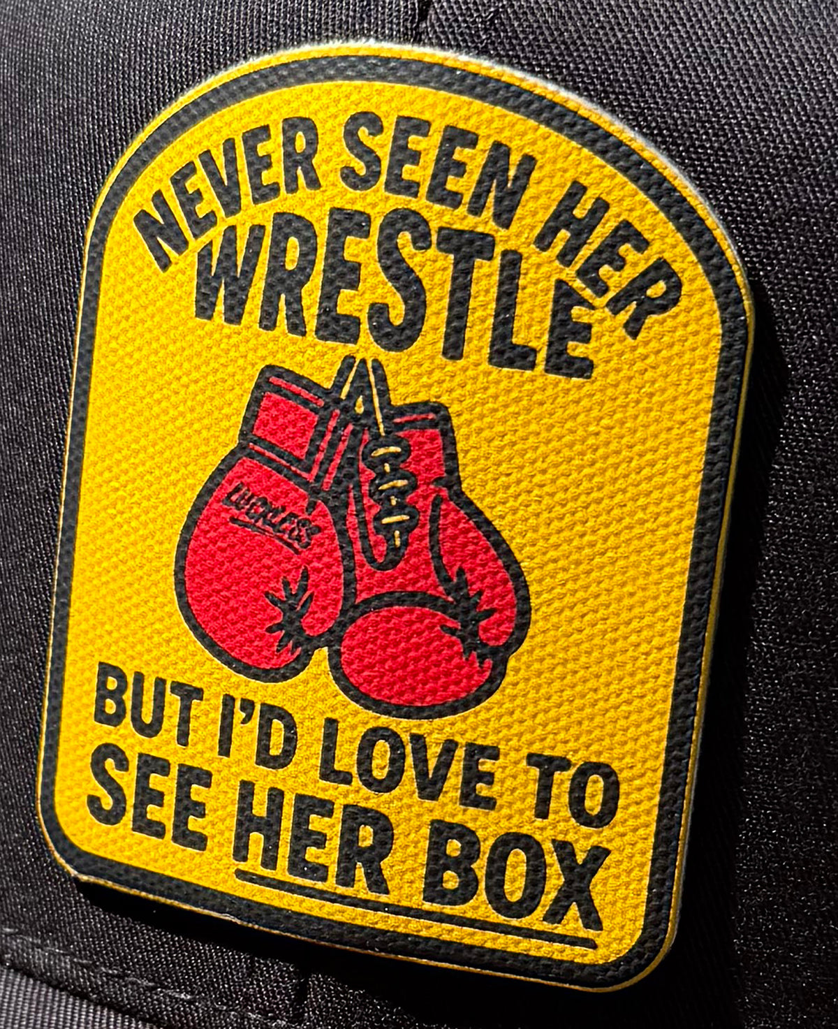 Love To See Her Box Canvas Patch Snapback