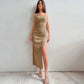 Chic Backless High-Waist Dress
