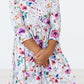 Midnight Rain 3/4 Sleeve Pocket Twirl Dress