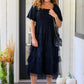 Midnight Waltz Midi Dress