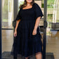 Midnight Waltz Midi Dress