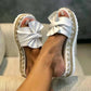 Ladies Bow Sandals with Platform Wedge Heel
