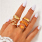 Vintage Embrace Hands Rings Set
