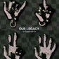 Leather Embroidered Button Palm Decoration Keychain