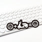 “Motorcycles Are the Cure” Sticker