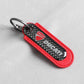 Motorcycle Carbon Fiber Leather Keychain