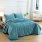 Chalet Velvet & Cotton Bedspread Set, 3-Piece