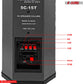 5Core Outdoor Speakers Stereo In Wall 100W Peak Passive Home Audio System