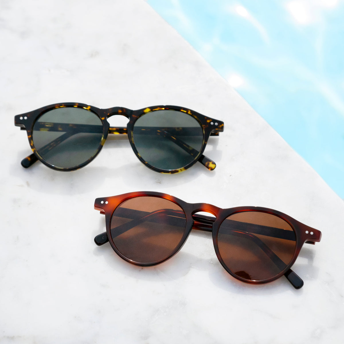 Brown Tortoise Polarized Round Sunglass - Rodgers