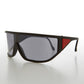 Flat Top Wrap Around Vintage Sport Shield - Perkins