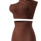 Women's Sports Fitness Shockproof Off-shoulder Suit