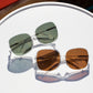 Oversized Square Sunglass with Polarized Lens - Jackie