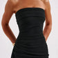 Elegant High Rise Split Maxi Dress