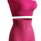 Women's Sports Fitness Shockproof Off-shoulder Suit