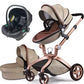Luxury Fold Convertible Stroller 3 in 1
