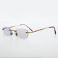 Rimless Tinted Rectangular Lens Reading Glasses - Ryn