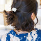 Rectangle Cuff Hair Tie Elastic in Ivory **FINAL SALE**