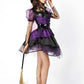 Purple Pentagram Witch Halloween Costume