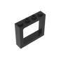 Gobricks Window 1 x 4 x 3 Train with Shutter Holes and Solid Studs on Ends | Compatible Building Block