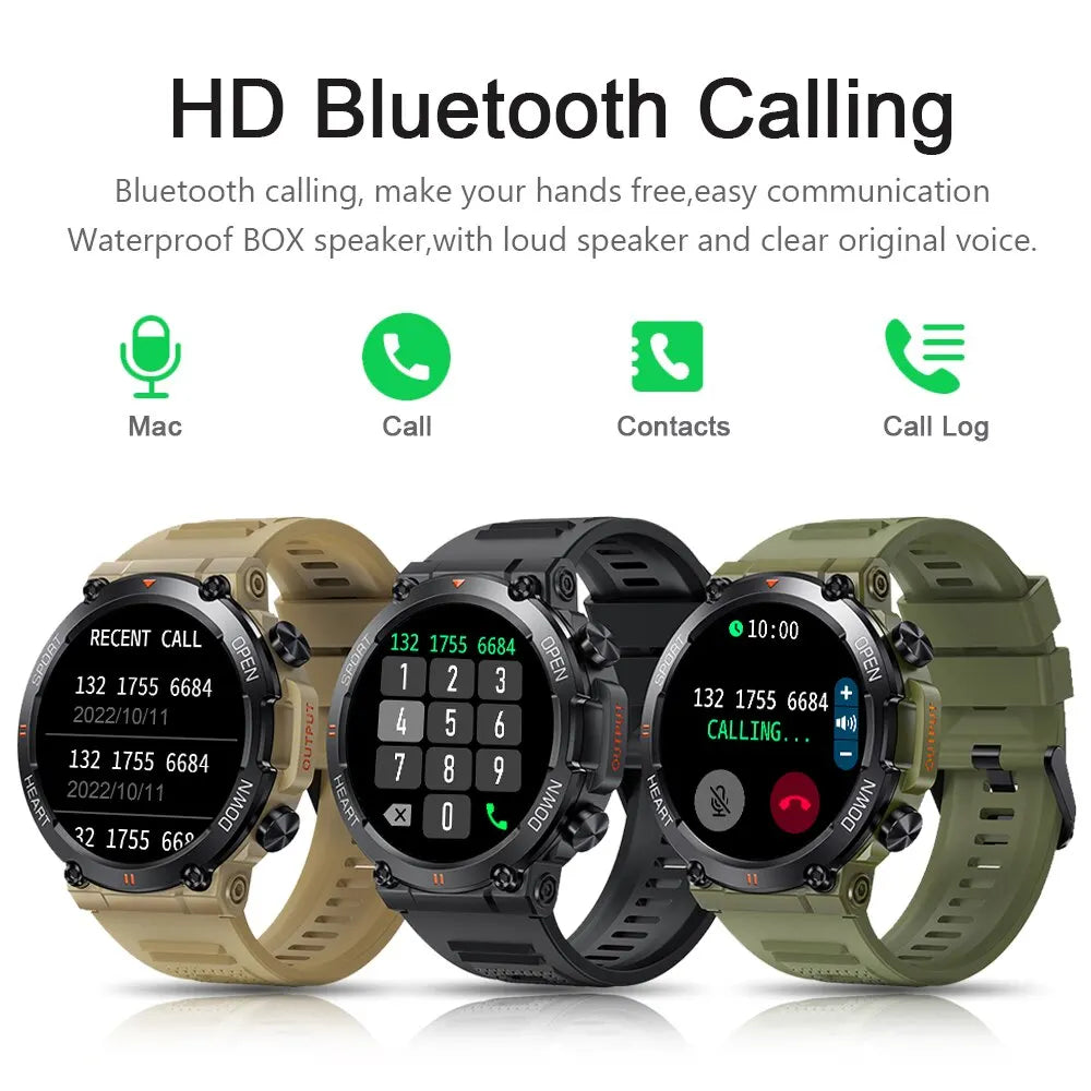 MD56 1.39" HD Bluetooth Call Smartwatch for Men